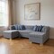 Homeroots Gray Velvet U Shaped Three Piece Sofa and Chaise Sectional With Toss Pillows 643888 - alternate 3