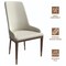 Leisuremod Viva Collection Modern Wooden Dining Chair in Taupe, 2PK VC24TP2 - alternate 2