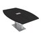 Skutchi Designs Boat Conference Table With Power Unit, 48 in W, 84 in L, Black HAR-BOT-48x84-DOU-U999ST19-ESIL - alternate 1