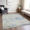 Homeroots 3' X 5' Blue Gray And Green Abstract Washable Indoor Outdoor Area Rug 604541 - alternate 3