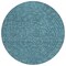 Homeroots 8' Teal Blue Gray And Ivory Round Polka Dot Washable Indoor Outdoor Area Rug 599090 - alternate 2