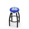 Holland Bar Stool Co 25" Blk Wrinkle U.S. Coast Guard Swivel Bar Stool, Chrome Ring L8B2C25CstGrd - alternate 1