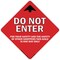 Signmission Do Not Enter Arrow Non-Slip Floor Graphic, 11" x 11", FD-2-X-11-99980 FD-2-X-11-99980 - alternate 1