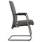 Leisuremod Aleen Office Chair in Upholstered Leather and Iron Frame, Grey AGO19GRL - alternate 4
