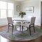 Homeroots 8' Green And Purple Round Abstract Washable Indoor Outdoor Area Rug 564274 - alternate 3
