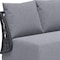Homeroots 76" Gray Polypropylene Sofa 667664 - alternate 2