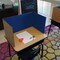 Flipside 12 x 48 Study Carrel Blue Corrugated Pack of 12 60046-12 - alternate 2