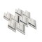 Apollo Tile 9x10 Thassos White Bardiglio Marble Polished Floor and Wall Mosaic Tile 2.99 sqft/case, 5PK APLSE88CV07A - alternate 2