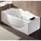 Eago 6Ft Left Drain Acrylic White Whirlpool Bathtub w Fixtures AM189ETL-L - alternate 1
