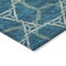 Homeroots 10' X 14' Teal Blue And Beige Geometric Washable Indoor Outdoor Area Rug 613529 - alternate 3