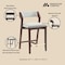Manhattan Comfort Patricia Counter Stool  in White Glacier CS023-WH - alternate 2