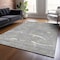 Homeroots 3' X 5' Gray Brown And Ivory Abstract Washable Indoor Outdoor Area Rug 601062 - alternate 2