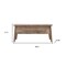 Homeroots 39in Brown Solid Wood Storage Bench With Flip Top 718232 - alternate 2