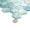 Apollo Tile Verre 11.7 in. x 11.8 in. Matte Blue Glass Mosaic Wall and Floor Tile 9.6 sq ft/case - 10 pack SEA88HX04AQA - alternate 4
