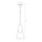 Z-Lite Aimie 1-Light Pendant with Rod, 7 in W, Modern Gold 828P7-ROD-MGLD - alternate 2