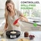 Nutrichef 2 and 4 Cups Glass Measuring Cup Set with Lids (17 & 34 oz) NCGL3MESLID10 - alternate 2