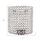 Homeroots 8" Clear And Silver Bejeweled Crystal Wall Sconce Candle Holder 628120 - alternate 2