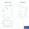 Amgood Underbar Sink With Right Drainboard, 1 bowl, Freestanding, 304 Stainless Steel, 19 in. W x 10 in. H AMG SINK BAR S1C-101410-R-NF-Z - alternate 2