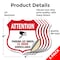 Signmission Video Surveillance Shield Sign Attention, 4 inch X 4 inch, Vinyl Decal, 5PK SHI-D-5PACK-4-469 - alternate 2