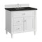 James Martin Vanities Lorelai 36" Single Vanity, Bright White, w/ 3 CM Phantome Eclos Top 424-V36-BW-3PHT - alternate 2
