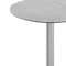 Flash Furniture 31.25" RND Outdoor Tabletop, Gray Faux Concrete, Seamless Surface Technology, 18" Round Silver Base ST-RD31-CMGY-TR18S-GG - alternate 3