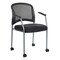 Office Star Products ProGrid Titanium Finish Visitors Chair, Coal 86740R-30 - alternate 1