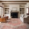 World Rug Gallery Red Vintage Style Rug - Washable, Non-Slip, Low Profile for Family and Dining Areas 10 ft x 14 ft WR170RED10X14 - alternate 1