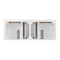 James Martin Vanities Lorelai 60" Double Vanity, Bright White, w/ 3 CM Siberian Silestone Top 424-V60D-BW-3SFR - alternate 3