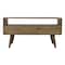 Homeroots 35in Oak Solid Wood Enclosed and Open Storage TV Stand 719183 - alternate 3