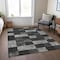 Homeroots 5' X 8' Black And Gray Geometric Washable Indoor Outdoor Area Rug 604852 - alternate 3