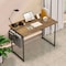 Healsmart Computer Desk Small Office Desk 40 Inch Writing Desks Small Space Desk Study Table Modern FNDESKOFFICE40X20BRN - alternate 2