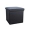 Homeroots 12" Black Boucle Cube Storage Ottoman 590484 - alternate 2