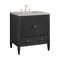 James Martin Vanities Myrrin 30" Single Vanity, Carbon Oak w/ 3 CM Victorian Silver Silestone Top 485-V30-CBO-3VSL - alternate 2