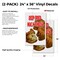 Signmission Deep Fried Mac N' Cheese, Vinyl Decals Only 24 Inch x 36 Inch, Vinyl Decal, 2PK DSB-2436-2PACK-Deep Fried Mac N' Cheese - alternate 2