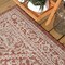 Jonathan Y Sinjuri Medallion Textured Weave Red/Taupe 2 ft. x 8 ft. Indoor/Outdoor Runner Rug SMB101A-28 - alternate 3