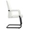 Leisuremod Evander Office Chair in Upholstered Leather and Iron Frame, White EGO23WL - alternate 3