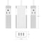 Sanoxy 3 Ports USB Charger W/ 2 AC Outlets Aluminum Power Strip, Travel Charger Station, Silver SNX-CBL-LDR-U2603-3023 - alternate 2