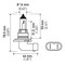 Hella BULB 9006/HB4 12V 55W P22D T4 LONGLIFE, 2PK  9006LL - alternate 2