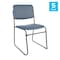 Flash Furniture HERCULES 500 lb. Capacity High Density Navy Vinyl Stacking Chair with Sled Base, 5PK 5-XU-8700-NVY-B-VYL-30-GG - alternate 3