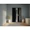 Vdomdoors Aluminum Door Cynex 6116 Black Entry Steel Metal Modern Painted W36+12xH80 Right Inswing CYNEX6116EXD-BLK-W36+12xH80-RH-I - alternate 2