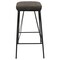 Leisuremod Millard Leather Bar Stool with Metal Frame, Grey MS36GR - alternate 2