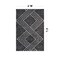 World Rug Gallery Abstract Geometric Pattern Shag Area Rug 4 ft x 6 ft Anthracite WR127ANTHRACITE4X6 - alternate 2
