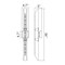Cwi Lighting Petra Integrated LED 36in Brass Vanity Light with Handcrafted Glass 1723W36-2-624 - alternate 2