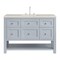 James Martin Vanities Breckenridge 48" Sgl Vanity, Serenity Blue, w/3 CM Siberian Silestone Top w/FreePower WirelessCharger 330-V48-SRB-FSFR - alternate 1