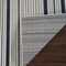 Homeroots 5' X 7' Blue and Cream Striped Distressed Indoor Outdoor Area Rug 558782 - alternate 4