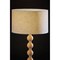 Homeroots 28" Brown Solid Wood Candlestick Table Lamp With Off White Drum Shade 524632 - alternate 3