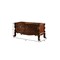 Homeroots 72" Brick Red Solid Manufactured Wood and Solid Wood Executive Desk With Five Drawers 347009 - alternate 3