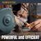 Powertec Aluminum Oxide Bench Grinding Wheel 8 in 36/60/80 Grit, 1 in Thick 5/8 in Arbor, 3PK 15531 - alternate 2