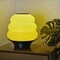 Jonathan Y Honey Pot 12 in. Minimalist Classic Plant-Based PLA 3D Printed Dimmable LED Table Lamp, Yellow/Black USA1001A - alternate 3