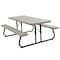 Lifetime 60110 Picnic Table, 30 in W, 72 in D, 29 in H, HDPE Table, Foldable 2119 - alternate 1